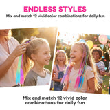 12pcs Ponytail Hair Extensions Synthetic Fibers Braided Hairpieces with Elastic Band for Women Girls Cosplay
