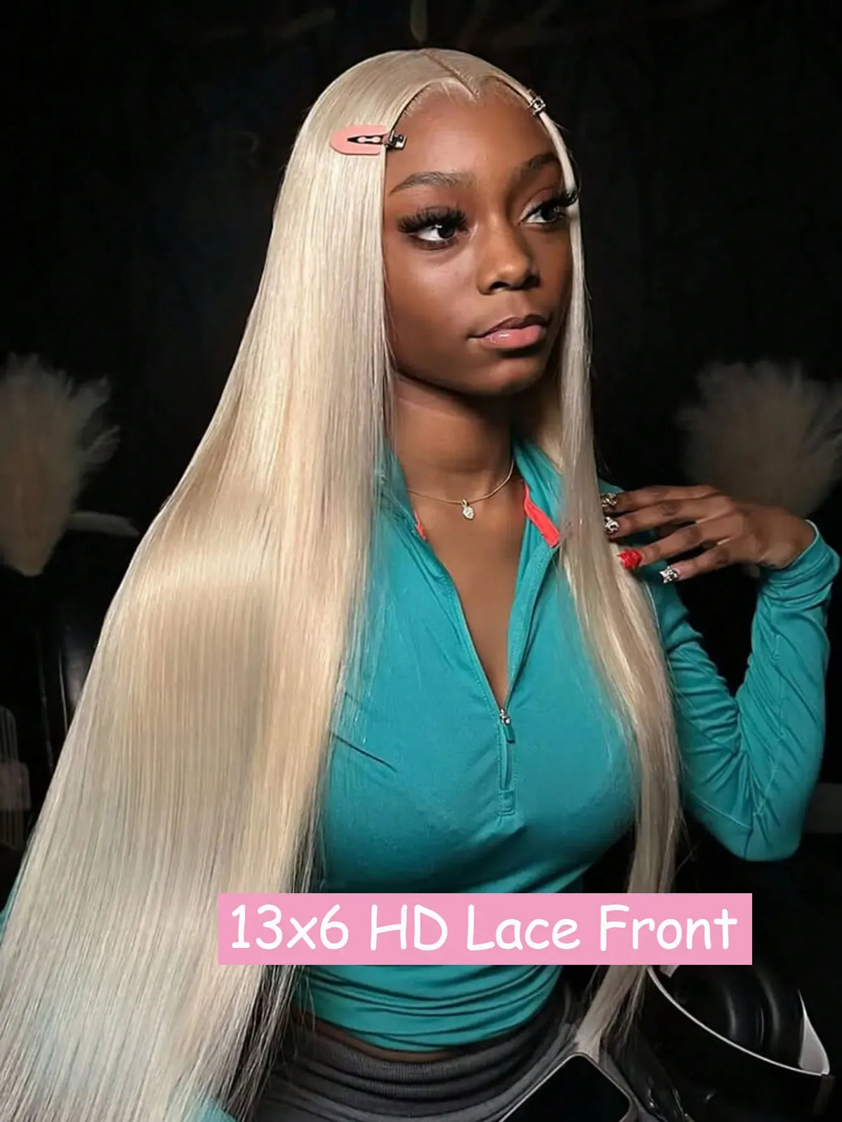 13x4 13x6 HD Transparent Full Lace Frontal Wigs 613 Blonde Colored Straight Human Hair Wig Lace Front Wigs For Women 40 Inches