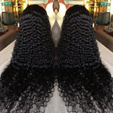 13x4 13x6 HD Transparent Lace Frontal Wig 250 Density Water Deep Wave Curly Wig Daily Wear