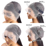 13x4 13x6 HD Transparent Lace Frontal Wig 250 Density Water Deep Wave Curly Wig Daily Wear