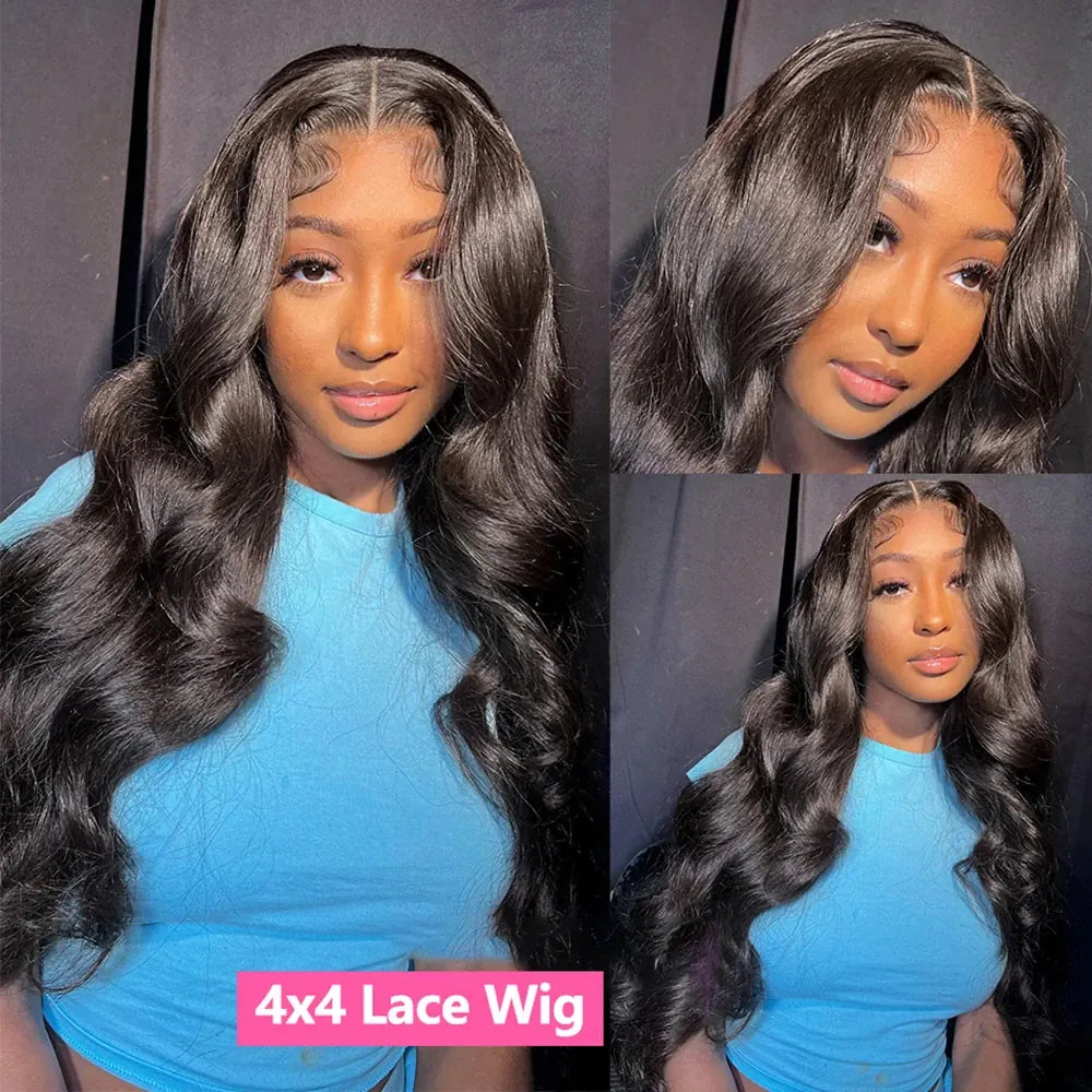 13x4 Body Wave Brazilian Human Hair Wig for Women Pre-Plucked 13x6 HD Lace Frontal with 4x4 Closure Natural Looking Hair Extensions