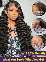 13x4 Hd Lace Frontal Wig Loose Deep Wave Curly Human Hair 100% Preplucked 13x6 Water Wave Front Wigs For Black Women Brazilian