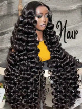 13x4 HD Lace Loose Deep Wave Frontal Wigs 250% Transparent 30 40 Inch 13x4 Deep Water Wave Curly Lace Front Human Hair Wigs
