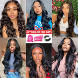 13x4 HD Transparent Body Wave Lace Front Wig 36 Inch 13x6 Lace Frontal Brazilian Human Hair Natural Wigs Pre Plucked For Women