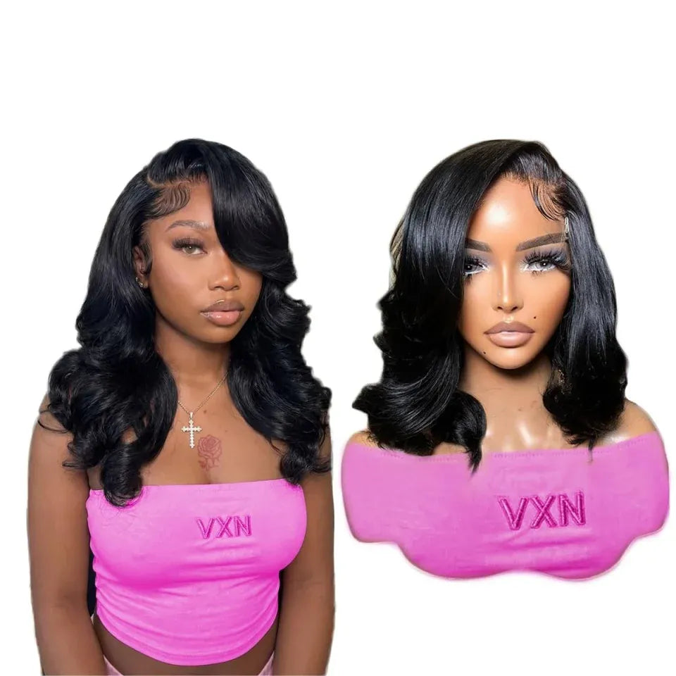 13x5 Bob Wig Human Hair wigs Body Wave 180% 210% Density Body Wave 13x5 Short Bob Lace Front Wigs Human Hair for Women