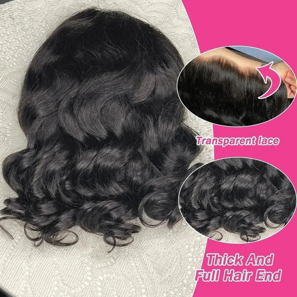 13x5 Bob Wig Human Hair wigs Body Wave 180% 210% Density Body Wave 13x5 Short Bob Lace Front Wigs Human Hair for Women