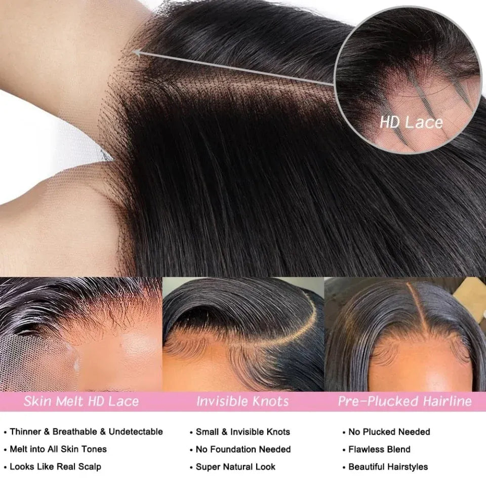 13x5 Bob Wig Human Hair wigs Body Wave 180% 210% Density Body Wave 13x5 Short Bob Lace Front Wigs Human Hair for Women
