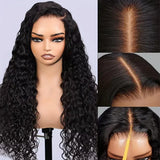 13x6 Hd Glueless Wear And Go Water Wave Wig Human Hair For Women 7x5 Frontal Curly Lace Front Wigs On Clearance Sale 250 Density