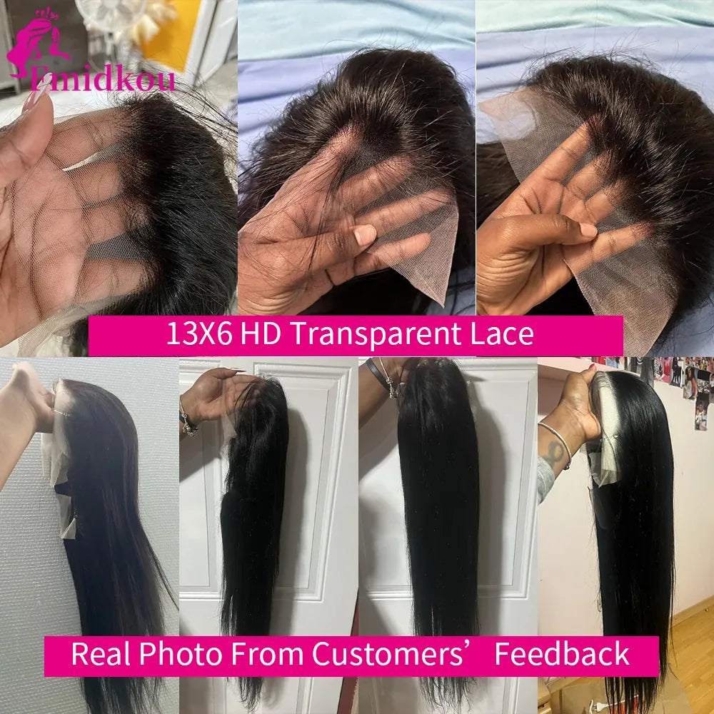 13x6 HD Lace Human Hair Wig 13X4 Straight Lace Front Human Hair Wigs For Woman Glueless Human Hair Lace Wigs On Clearance Sale