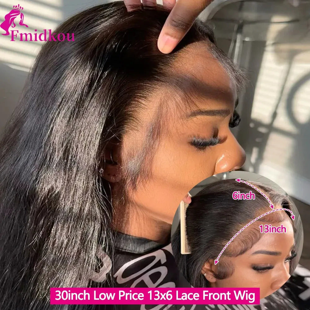 13x6 HD Lace Human Hair Wig 13X4 Straight Lace Front Human Hair Wigs For Woman Glueless Human Hair Lace Wigs On Clearance Sale