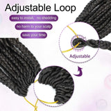 14 Inch Goddess Box Braids Crochet Hair for Black Women 3 Packs Crochet Box Braids Pre-looped Boho Box Braids Crochet Braids Synthetic Braiding Hair Extension 1B/30/27