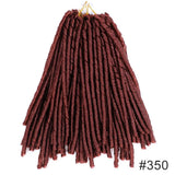 14inch 70g/Pack Faux Locs Synthetic Braiding Hair Extensions Afro Hairstyles Soft Dreadlock Brown Black Bug Crochet Braids
