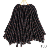 14inch 70g/Pack Faux Locs Synthetic Braiding Hair Extensions Afro Hairstyles Soft Dreadlock Brown Black Bug Crochet Braids