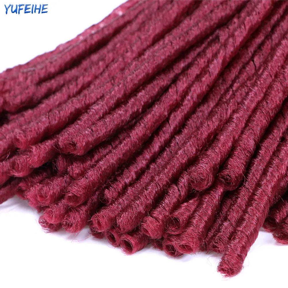 14inch 70g/Pack Faux Locs Synthetic Braiding Hair Extensions Afro Hairstyles Soft Dreadlock Brown Black Bug Crochet Braids
