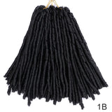 14inch 70g/Pack Faux Locs Synthetic Braiding Hair Extensions Afro Hairstyles Soft Dreadlock Brown Black Bug Crochet Braids