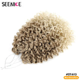 14inch Marshmallow Afro Curl Crochet Hair SyntheticTwist Braid Kinky Curly Braiding Hair Extensions Ombre Blonde For Black Women