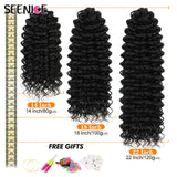 14inch Marshmallow Afro Curl Crochet Hair SyntheticTwist Braid Kinky Curly Braiding Hair Extensions Ombre Blonde For Black Women
