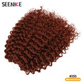 14inch Marshmallow Afro Curl Crochet Hair SyntheticTwist Braid Kinky Curly Braiding Hair Extensions Ombre Blonde For Black Women