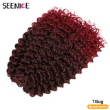14inch Marshmallow Afro Curl Crochet Hair SyntheticTwist Braid Kinky Curly Braiding Hair Extensions Ombre Blonde For Black Women
