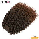 14inch Marshmallow Afro Curl Crochet Hair SyntheticTwist Braid Kinky Curly Braiding Hair Extensions Ombre Blonde For Black Women