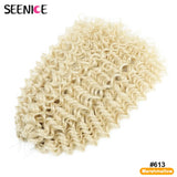 14inch Marshmallow Afro Curl Crochet Hair SyntheticTwist Braid Kinky Curly Braiding Hair Extensions Ombre Blonde For Black Women