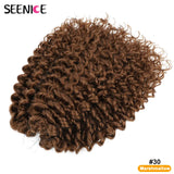 14inch Marshmallow Afro Curl Crochet Hair SyntheticTwist Braid Kinky Curly Braiding Hair Extensions Ombre Blonde For Black Women