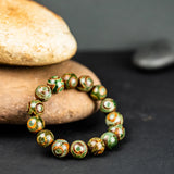 14mm Natural Stone Agate Beaded Bracelet Handmade Healing Stone Bracelet for Man Women Protection Bracelet Jewelry Gift