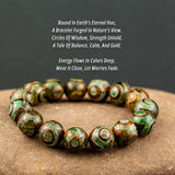 14mm Natural Stone Agate Beaded Bracelet Handmade Healing Stone Bracelet for Man Women Protection Bracelet Jewelry Gift