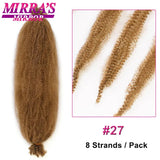 16/24/28 Inch Kinky Twist Marley Braiding Crochet Hair Synthetic Pre-Separated Springy Afro Twist Hair For Butterfly Locs Braids