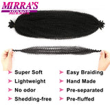 16/24/28 Inch Kinky Twist Marley Braiding Crochet Hair Synthetic Pre-Separated Springy Afro Twist Hair For Butterfly Locs Braids