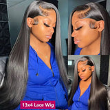 Straight Human Hair HD Lace Wig 13x4, 13x6 or 5x5, Brazilian Hair, Glueless Wear and Go, 250% Density, 16–42 Inch