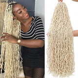 18 24 36 Inch 6 Packs Soft Locs Crochet Hair New Faux Locs Crochet Hair Pre Looped Crochet Hair for Black Women 21 Strands/Pack
