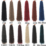 18 24 36 Inch 6 Packs Soft Locs Crochet Hair New Faux Locs Crochet Hair Pre Looped Crochet Hair for Black Women 21 Strands/Pack
