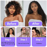 18 Inch-26inch 2 Bundles/Pack Human Braiding Hair For Boho Braids 110g/Pack Deep Wave Boho Hair For Braiding Knotless 12A Curly Bulk Bohemian Unprocessed Brazilian Virgin Hair Extensions Natural Color