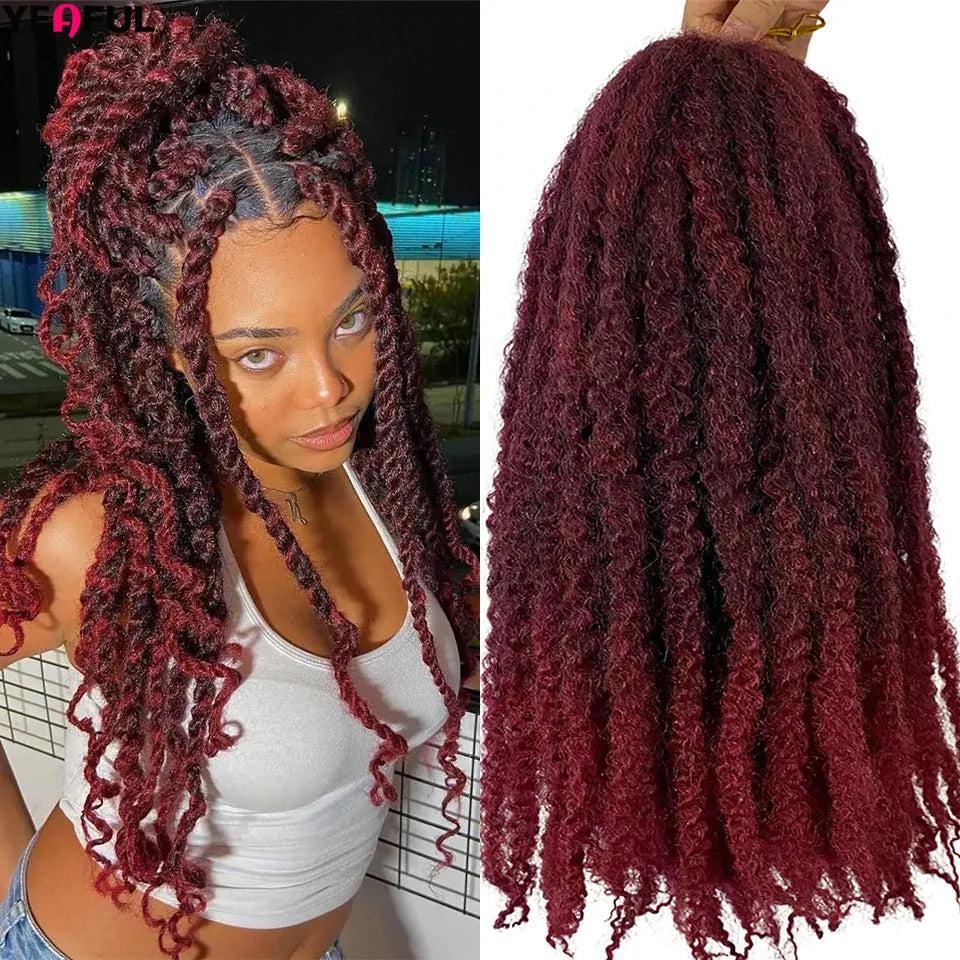 18”Marley Hair 30Strands/Pack Soft Marley Twist Braiding Hair For Senegalese Twist Crochet Braids Lightweight Cuabn Twist Hair