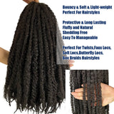 18”Marley Hair 30Strands/Pack Soft Marley Twist Braiding Hair For Senegalese Twist Crochet Braids Lightweight Cuabn Twist Hair