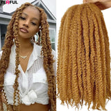 18”Marley Hair 30Strands/Pack Soft Marley Twist Braiding Hair For Senegalese Twist Crochet Braids Lightweight Cuabn Twist Hair