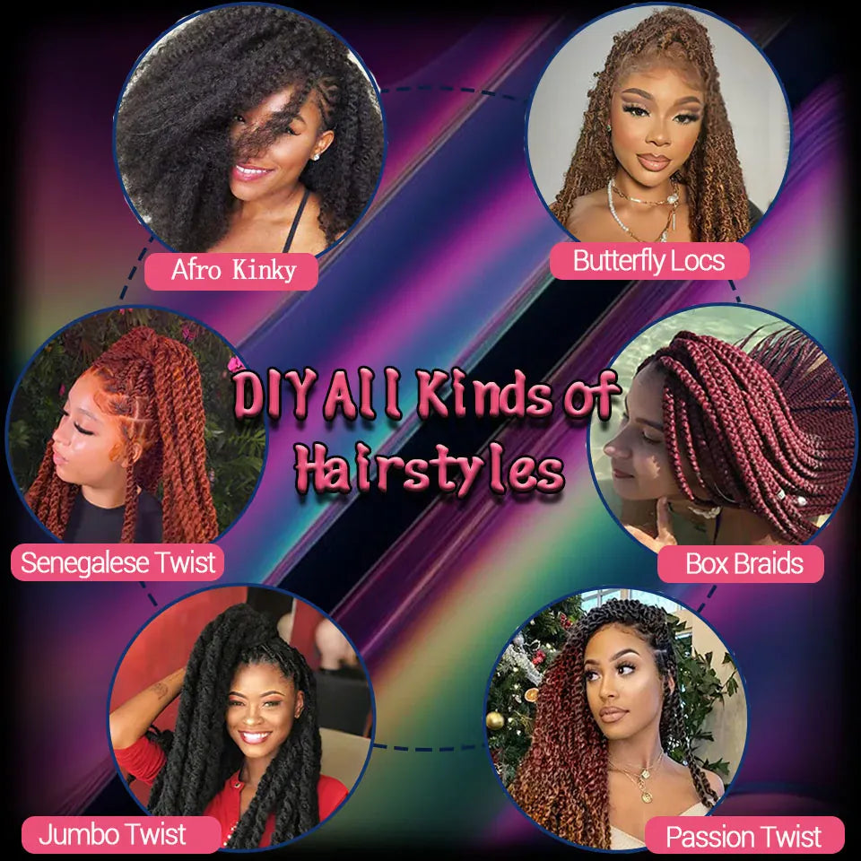 18”Marley Hair 30Strands/Pack Soft Marley Twist Braiding Hair For Senegalese Twist Crochet Braids Lightweight Cuabn Twist Hair