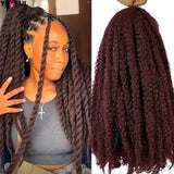 18”Marley Hair 30Strands/Pack Soft Marley Twist Braiding Hair For Senegalese Twist Crochet Braids Lightweight Cuabn Twist Hair