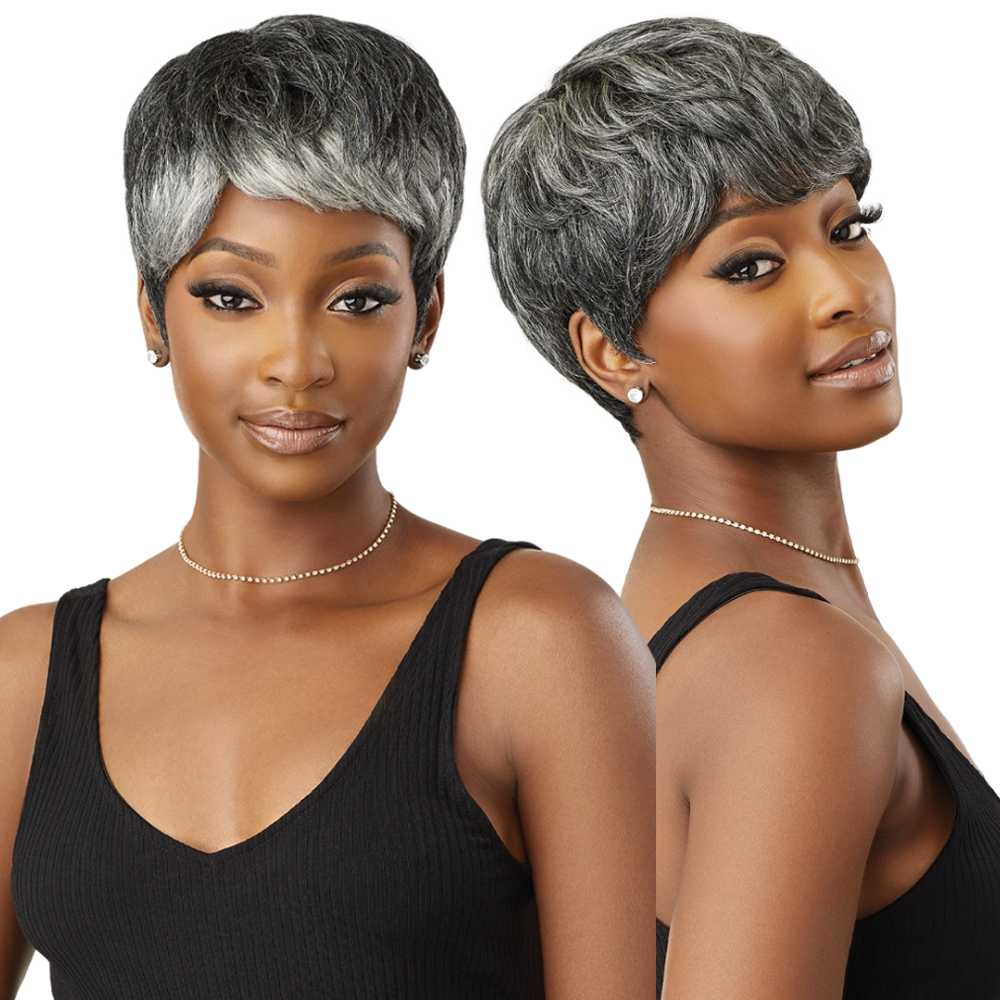 Outre Fab & Fly Gray Glamour 100% Human Hair Wig - HH-Arlette