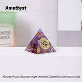 1PC 3cm Natural Crystal Stone Mini Pyramid Statue Reiki Stone Pyramid Amulet Fengshui Sculpture for Home Office Decoration