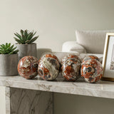 1pc 7.5-8cm Natural Money Lace Agate Sphere, Fengshui Fortune Ball, Home Decor Ornament, Holiday Gift & Crystal Stones Sphere