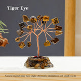 1PC 7 Chakra Healing Natural Stones Resin Healing Mini Crystal Tree Home Office Desk Living Room Feng Shui Decora for Good Luck