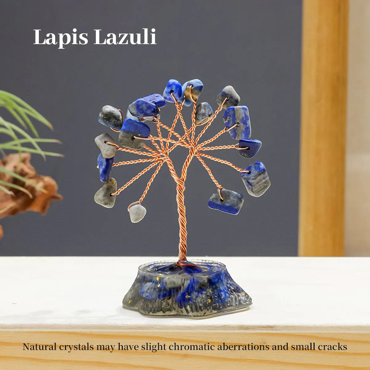 1PC 7 Chakra Healing Natural Stones Resin Healing Mini Crystal Tree Home Office Desk Living Room Feng Shui Decora for Good Luck