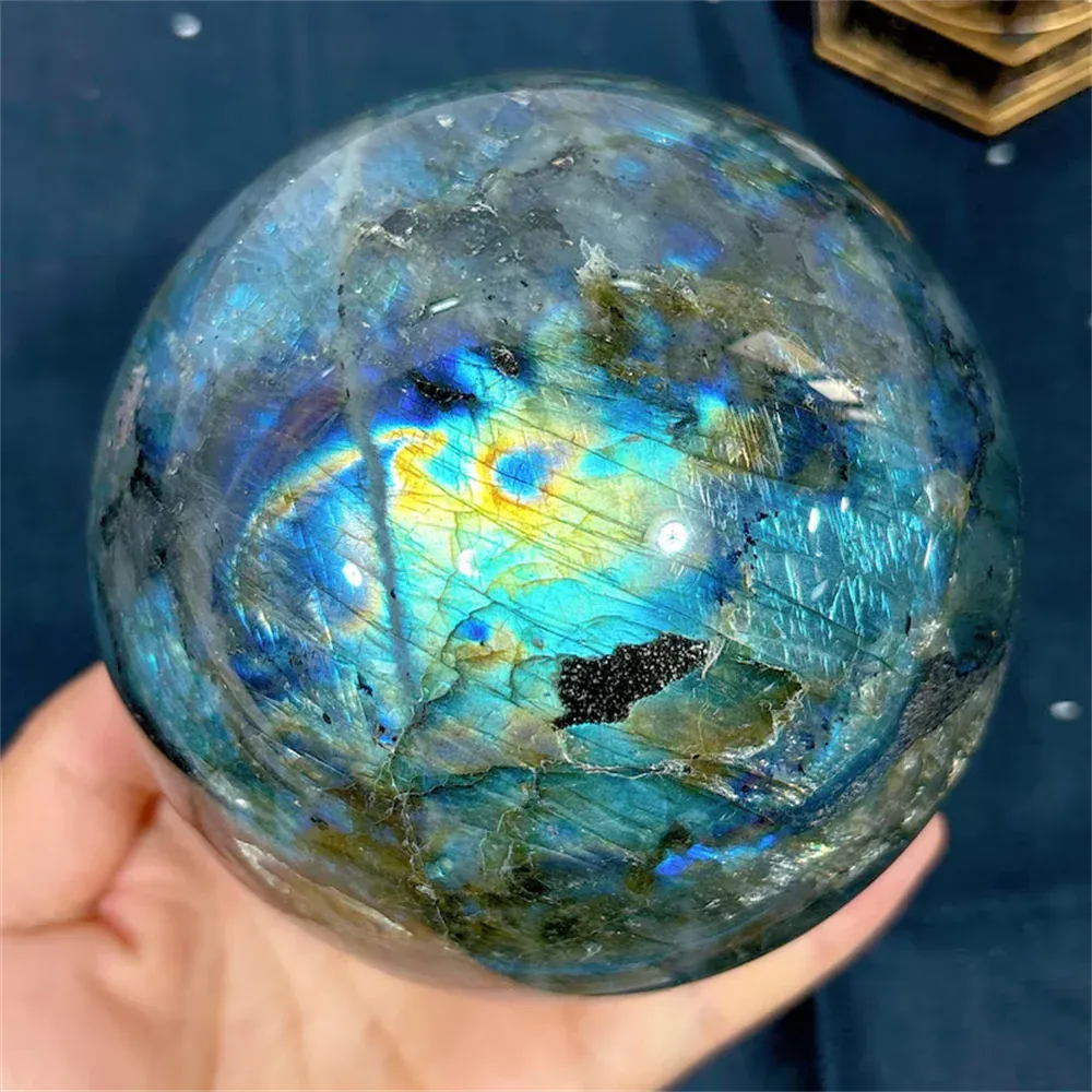 1pc Amazing labradorite balls Home decor, holiday party decor, crystal gifts for parents, Christmas, crystal gifts,