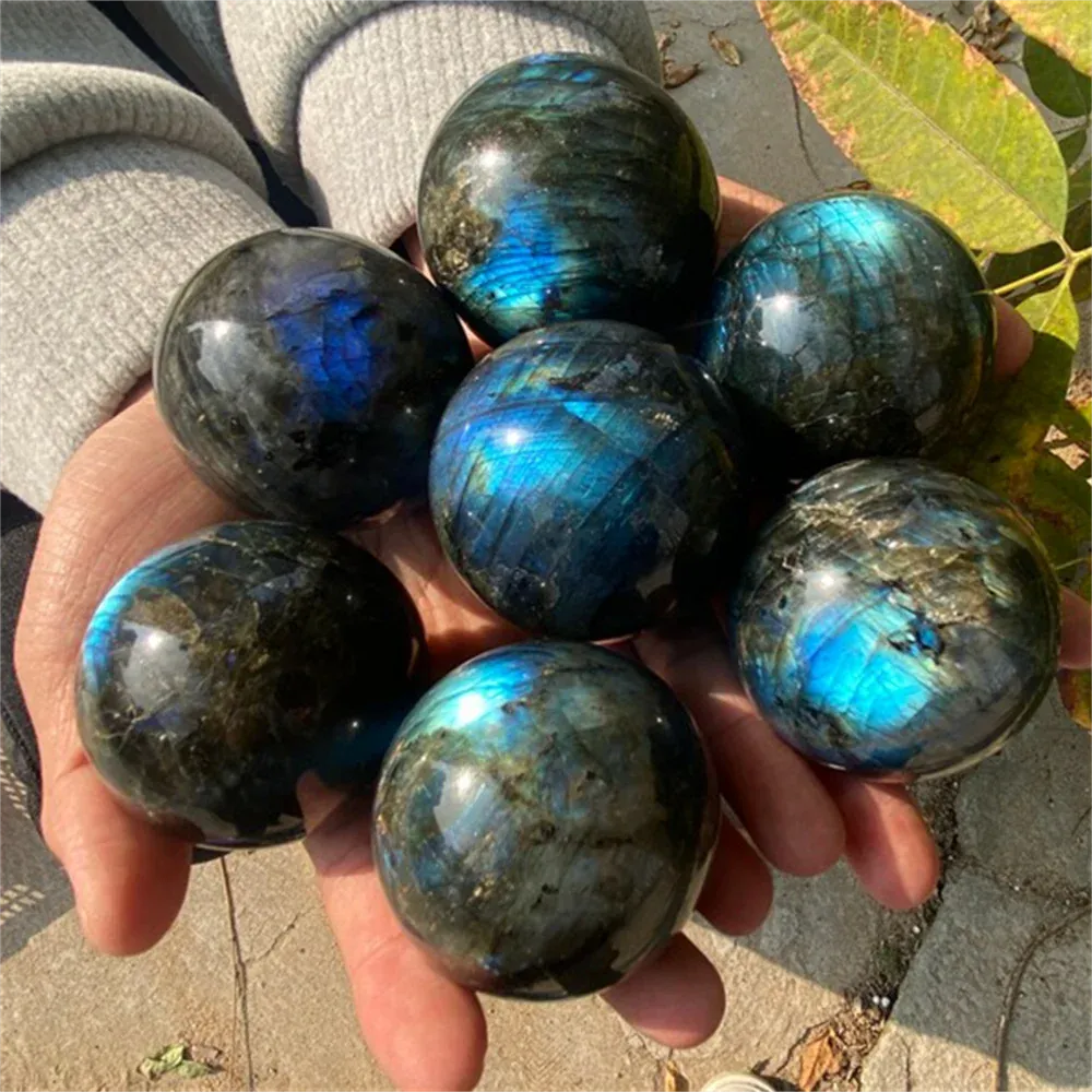 1pc Amazing labradorite balls Home decor, holiday party decor, crystal gifts for parents, Christmas, crystal gifts,