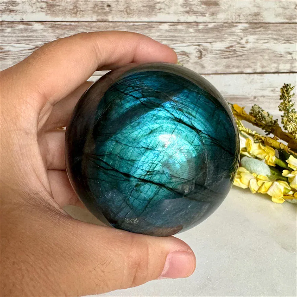 1pc Amazing labradorite balls Home decor, holiday party decor, crystal gifts for parents, Christmas, crystal gifts,