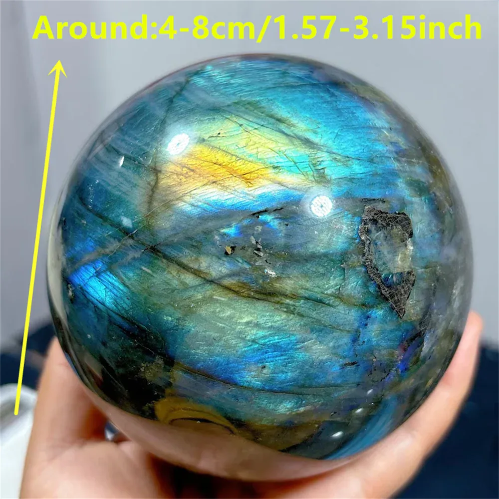 1pc Amazing labradorite balls Home decor, holiday party decor, crystal gifts for parents, Christmas, crystal gifts,