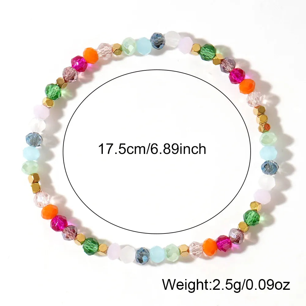 1pc Delicate Crystal Bead Style Boho Healing Women Beaded Bracelets  Best Gifts for Her Summer Trendy