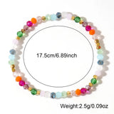 1pc Delicate Crystal Bead Style Boho Healing Women Beaded Bracelets  Best Gifts for Her Summer Trendy